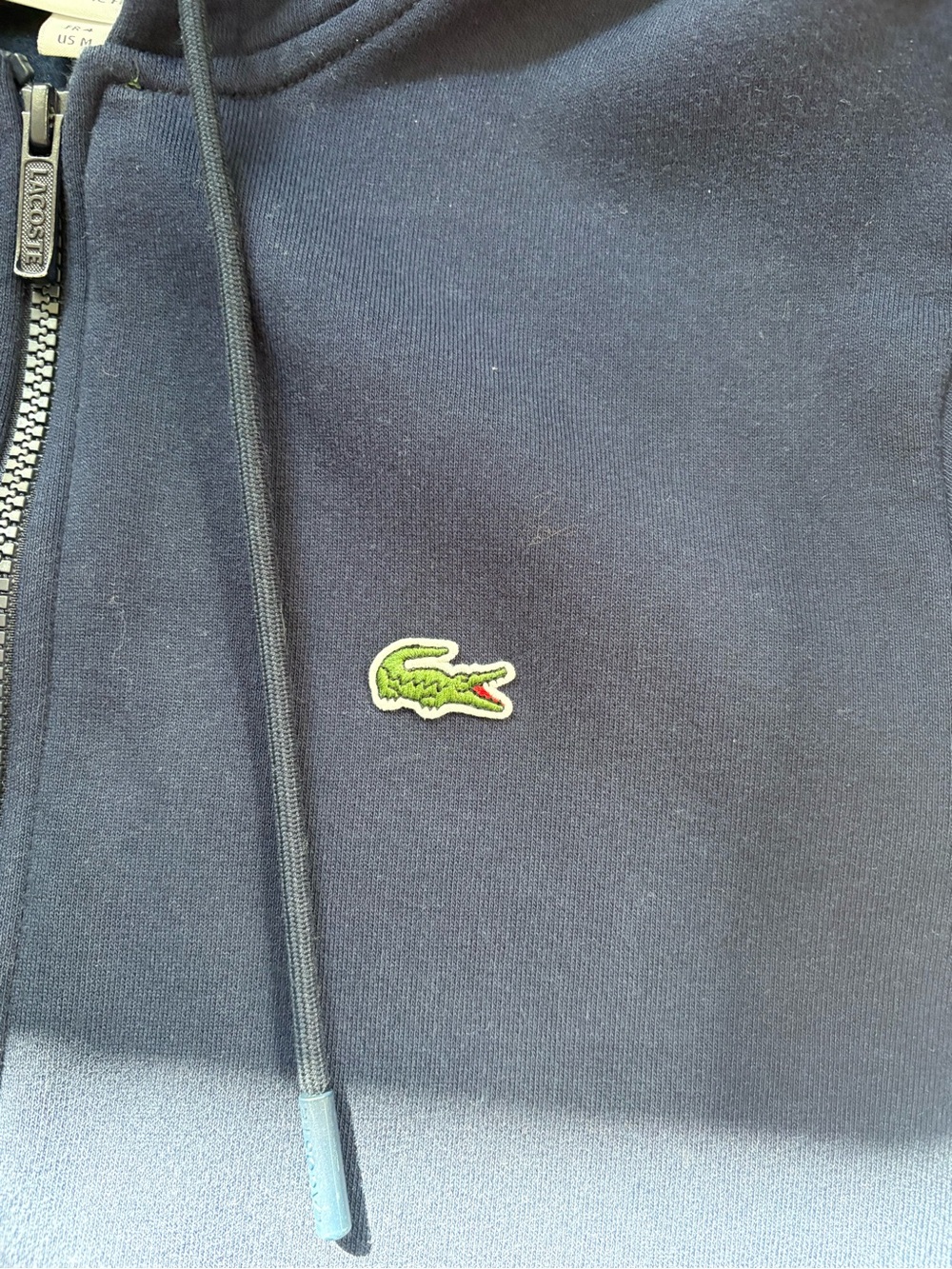 Lacoste Men’s Zip-Up Hoodie with Logo - Picture 5 of 7